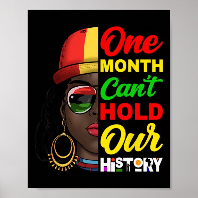 Poster Um Mês Não Pode Segurar Nossa História Melanina Af (Frente)