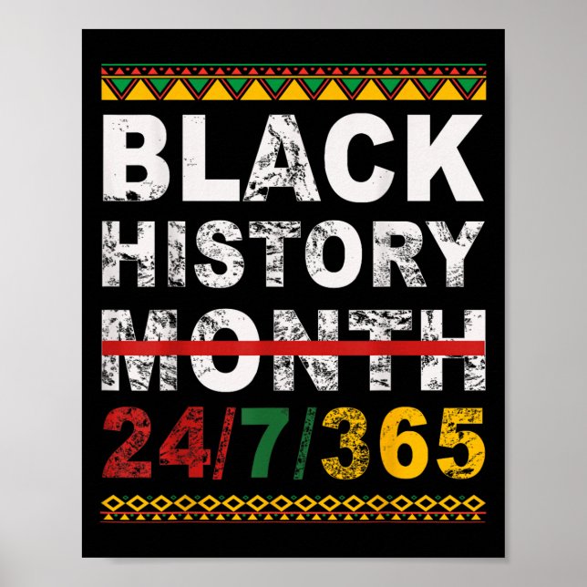 Poster Um Mês Não Pode Segurar Nossa História Mês da Hist (Frente)