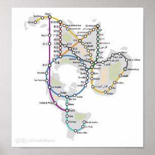 Pôster Um metro do mundo