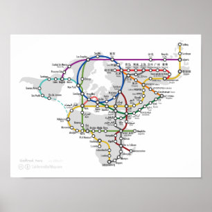 Poster Um metrô mundial