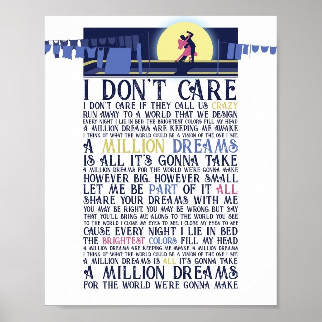 Poster Um Milhão de Sonhos (Frente)