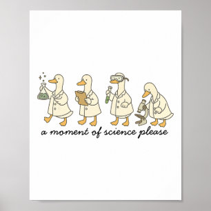 Poster Um Momento De Ciência Por Favor Professor De Ciênc