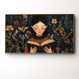 Poster Um Momento Silencioso Com Um Livro