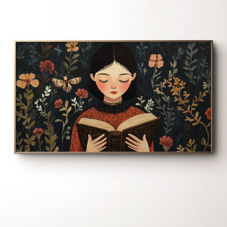 Poster Um Momento Tranquilo Com Um Livro
