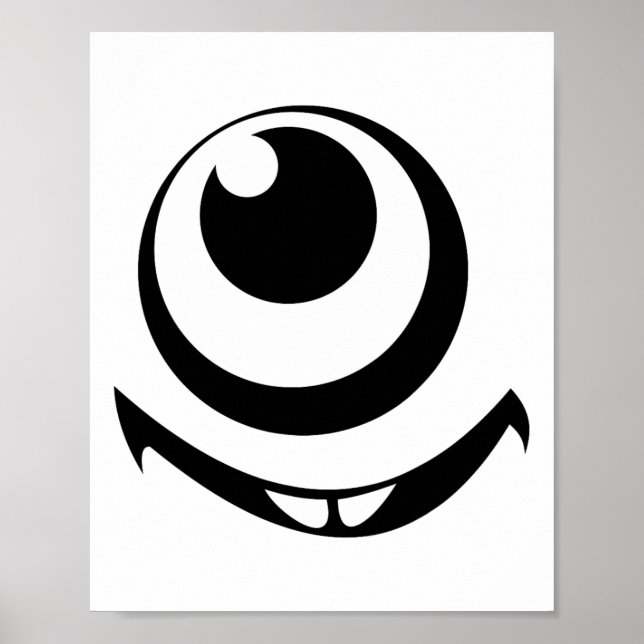 Poster Um Monstro Olho Figurino Fácil Ideias Figurino Hal (Frente)