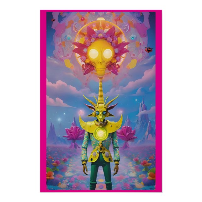 Pôster Um Morto e Grateful Baphomet (Frente)