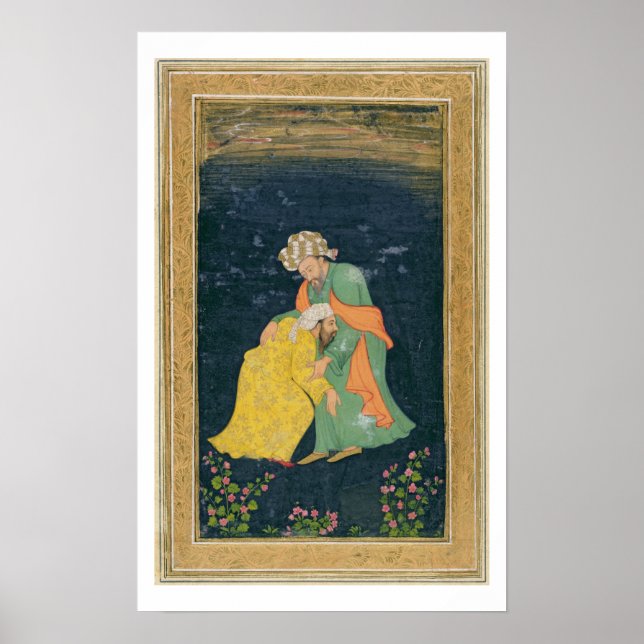 Pôster Um Mulá se curvando a um homem de vestido iraniano (Frente)