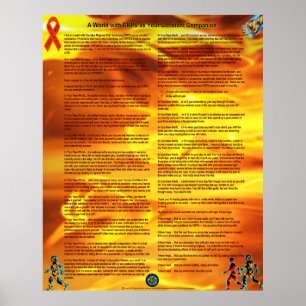 Pôster Um mundo com o CRPS como seu companheiro constante