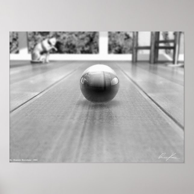 Poster Um mundo de mármore - preto e branco (Frente)