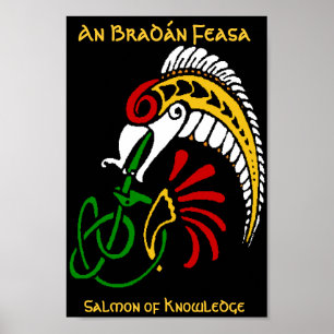 Poster Um ¡ n Feasa de BradÃ - o salmão do conheciment