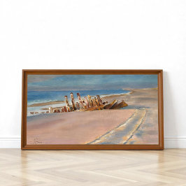 Poster Um naufrágio em Skagen Nordstrand, P.S. Krøyer Art