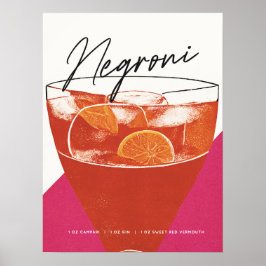 Poster Um Negroni clássico: Um coquetel para lembrar da a