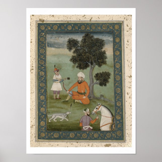 Poster Um nobre trans-oxônico sentado debaixo de uma árvo (Frente)