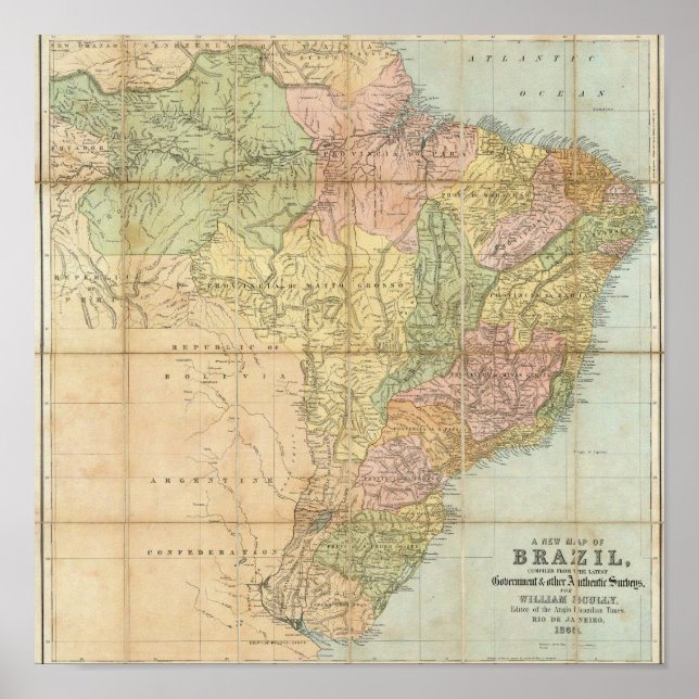 Poster Um novo mapa do Brasil (Frente)