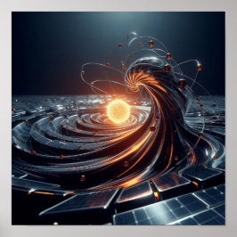 Poster Um núcleo brilhante no espaço virtual