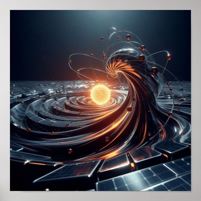 Poster Um núcleo brilhante no espaço virtual (Frente)