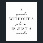 Poster Um Objetivo Sem Plano É Apenas Um Desejo<br><div class="desc">Um Objetivo Sem Plano É Apenas Um Desejo</div>