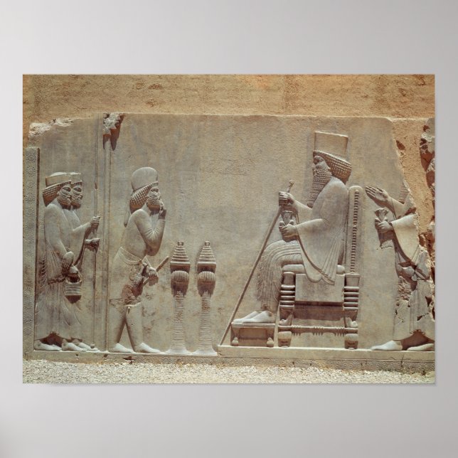 Poster Um oficial mediano prestando homenagem ao Rei Dari (Frente)