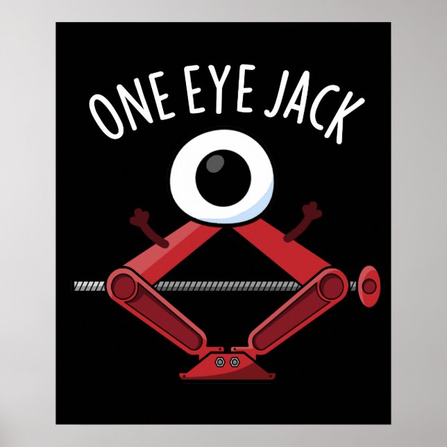 Poster Um Olho Jack Funny Carro Jack Pun Dark BG (Frente)