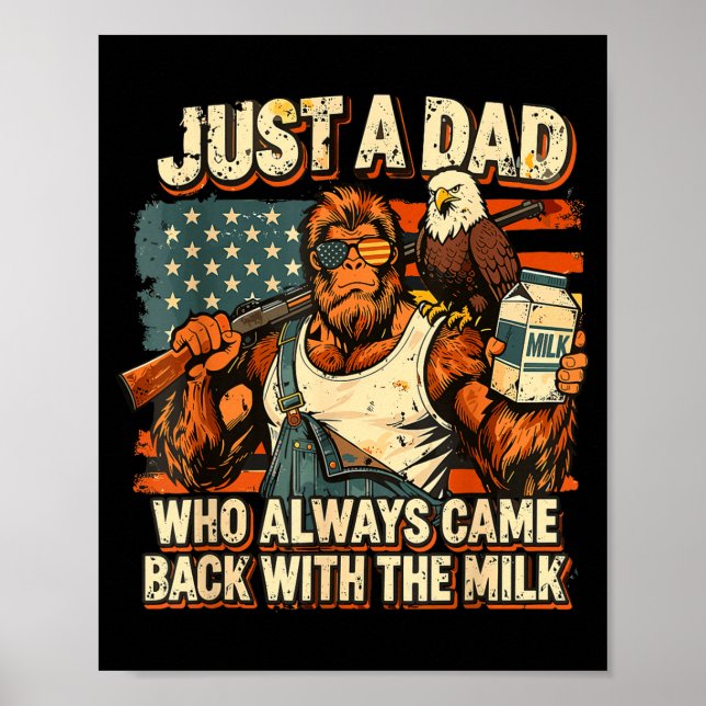 Poster Um pai que voltou com o leite patriota papai  (Frente)