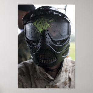 Pôster Um paintball redondo