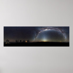 Pôster um panorama de 360 graus do céu do sul
