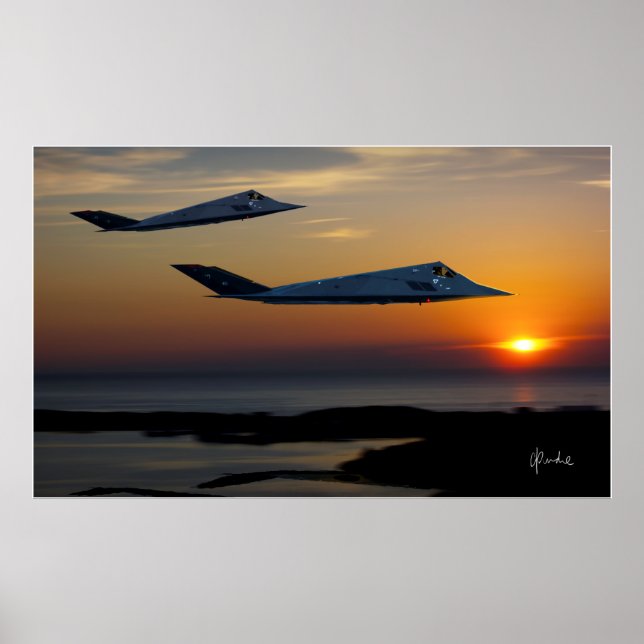 Pôster Um par de palitos noturnos (Frente)