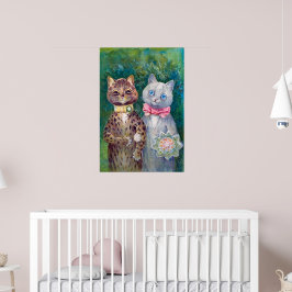 Poster Um par feliz | Louis Wain |