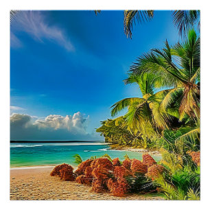 Pôster Um paraíso tropical.