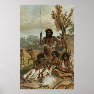 Poster Um partido australiano da família de Novo Gales d
