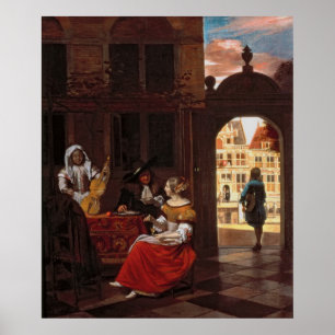 Pôster Um partido musical, 1677