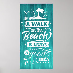 Poster Um Passeio na Praia é Sempre Uma Boa Ideia
