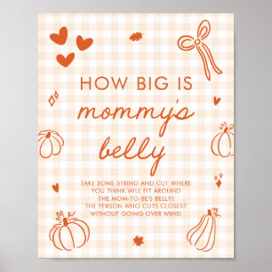 Poster Um Pequeno Abóbora Quão grande é a barriga da mamã