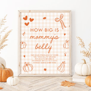Poster Um Pequeno Abóbora Quão grande é a barriga da mamã
