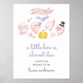 Poster Um Pequeno Boo É Quase Um Chá de fraldas De Boas-V