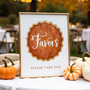 Poster Um Pequeno Chá de fraldas De Pizza Fall Favorece S