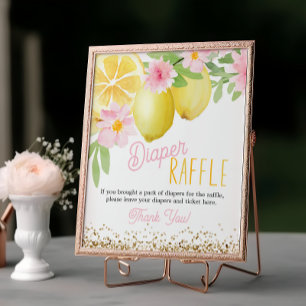 Poster Um pequeno e doce sinal de Mesa de Raffle Fralda