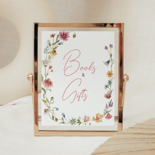 Poster Um pequeno livro de Chá de fraldas de flor selvage