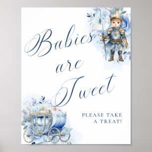 Poster Um Pequeno Príncipe Doces Azul Real