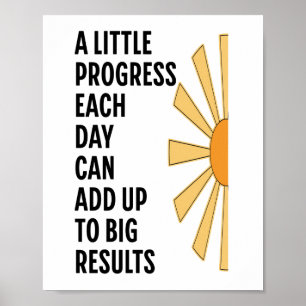 Poster Um Pequeno Progresso Todos os Dias