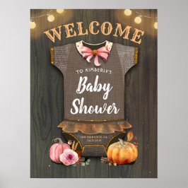 Poster Um Pequeno Pumpkin | CHÁ DE FRALDAS | Banner Baby