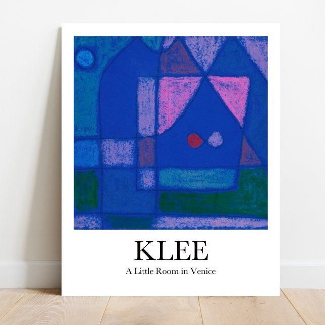 Poster Um pequeno quarto em Veneza por Paul Klee (Klee's A Little Room in Venice: Dreamy escape for your walls! Shop our museum-quality poster.  )