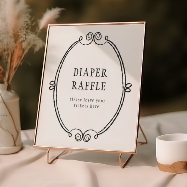 Poster Um pequeno Raffle Chá de fraldas de Halloween (Criador carregado)