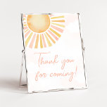 Poster Um pequeno raio de sol Obrigado por vir<br><div class="desc">Torne o seu evento especial com este Chá de fraldas do Boho Sun com a nossa bela e adorável impressão Obrigado por vir Sinal com um tema adorável de Chá de fraldas Sunshine. Baixe,  personalize e crie memórias duradouras com este toque perfeito para sua celebração alegre! BS753</div>