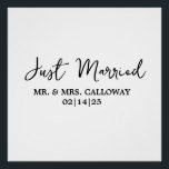 Pôster Um Pequeno Recem casados Retroativo<br><div class="desc">Um pequeno Poster de Recem casados retrô</div>