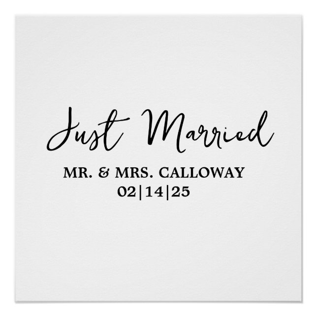 Pôster Um Pequeno Recem casados Retroativo (Frente)