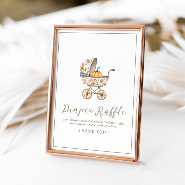 Poster Um Pequeno Sinal de Fralda de Abóbora (Criador carregado)