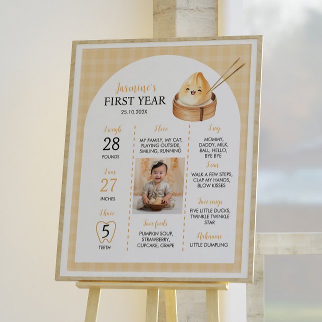 Poster Um Pequeno Sinal de Marco de Festa de aniversário (Criador carregado)