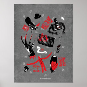 Poster Um pesadelo na Elm Street   Freddy Krueger Talk