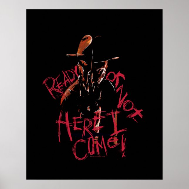 Poster Um pesadelo na Elm Street | Pronto ou Não (Frente)